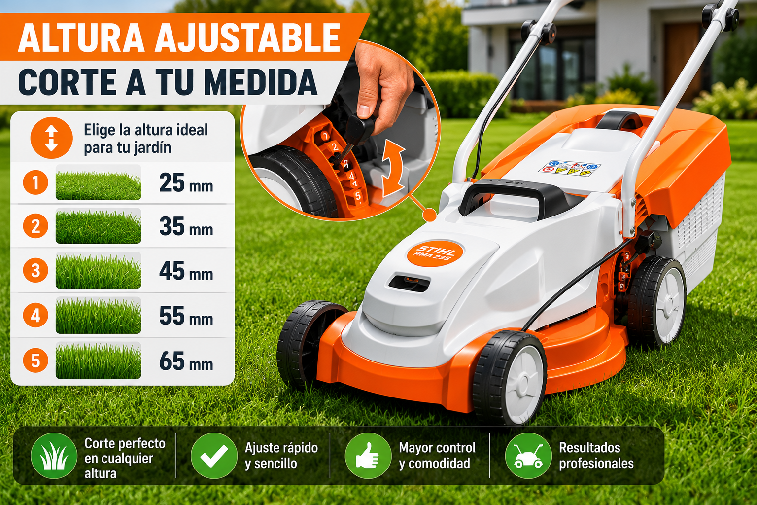 Cortacésped a Batería Stihl RMA 235 – Batería y Cargador Incluidos