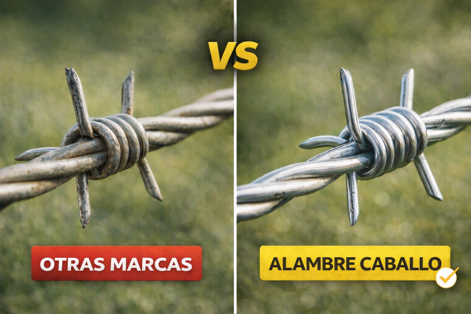Alambre de Púas El Caballo Calibre 14 x 500 Metros