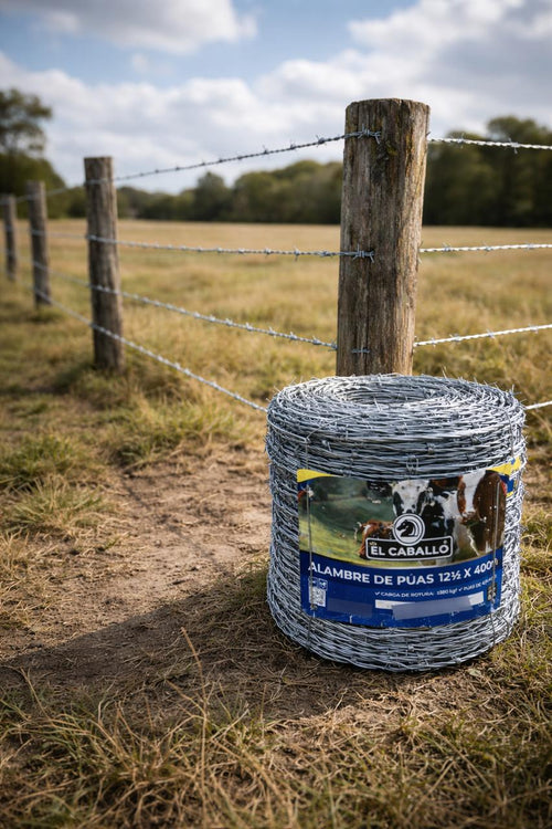 Alambre de Púas El Caballo Calibre 12.5 x 400 Metros