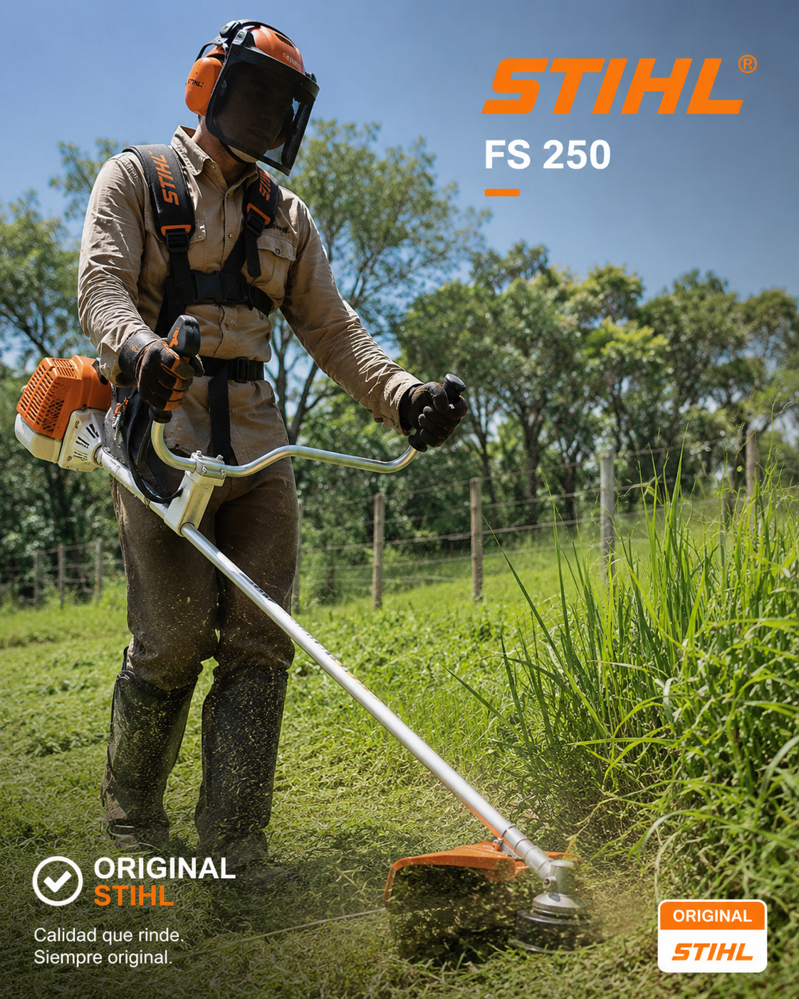 Guadaña Stihl FS 250 Original – Uso Profesional