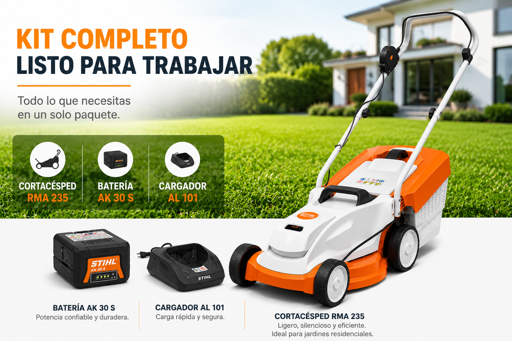 Cortacésped a Batería Stihl RMA 235 – Batería y Cargador Incluidos