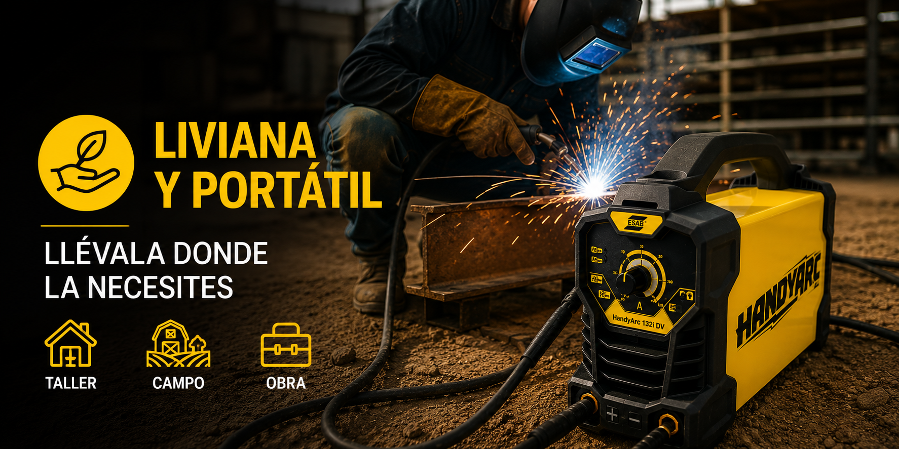 Equipo de soldadura Handy Arc 132i